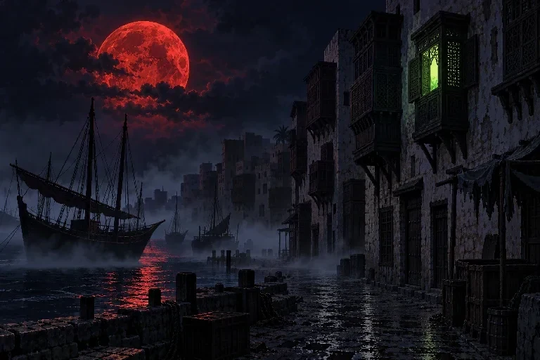 Jeddah, 1900. A night the moon turned red, and a fog that would not lift slept on the sea.